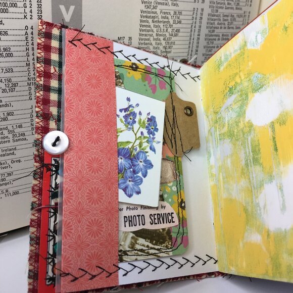 Collage Cover Custom Junk Journal  u Removable Ephemera Mini Junk Journal Handma - Picture 9 of 10